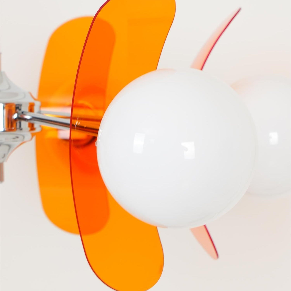 Sputnik Acrylic Glass Chandelier Chrome Multi-Head Ceiling Light