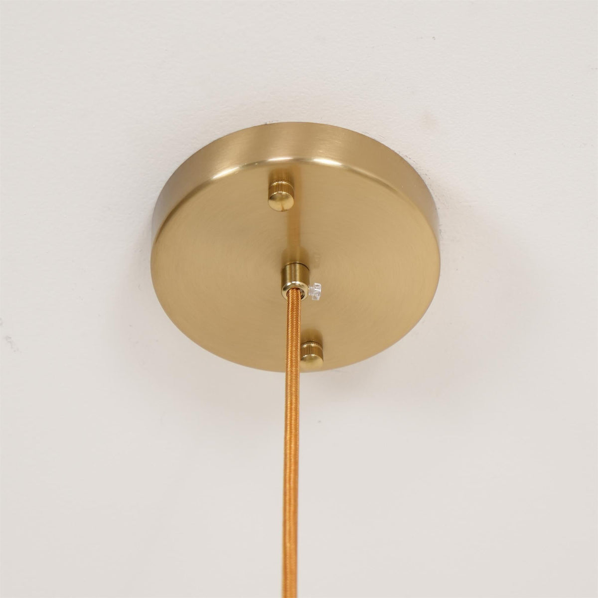 Nova Persimmon Glass Chandelier Brass Arm Ceiling Light