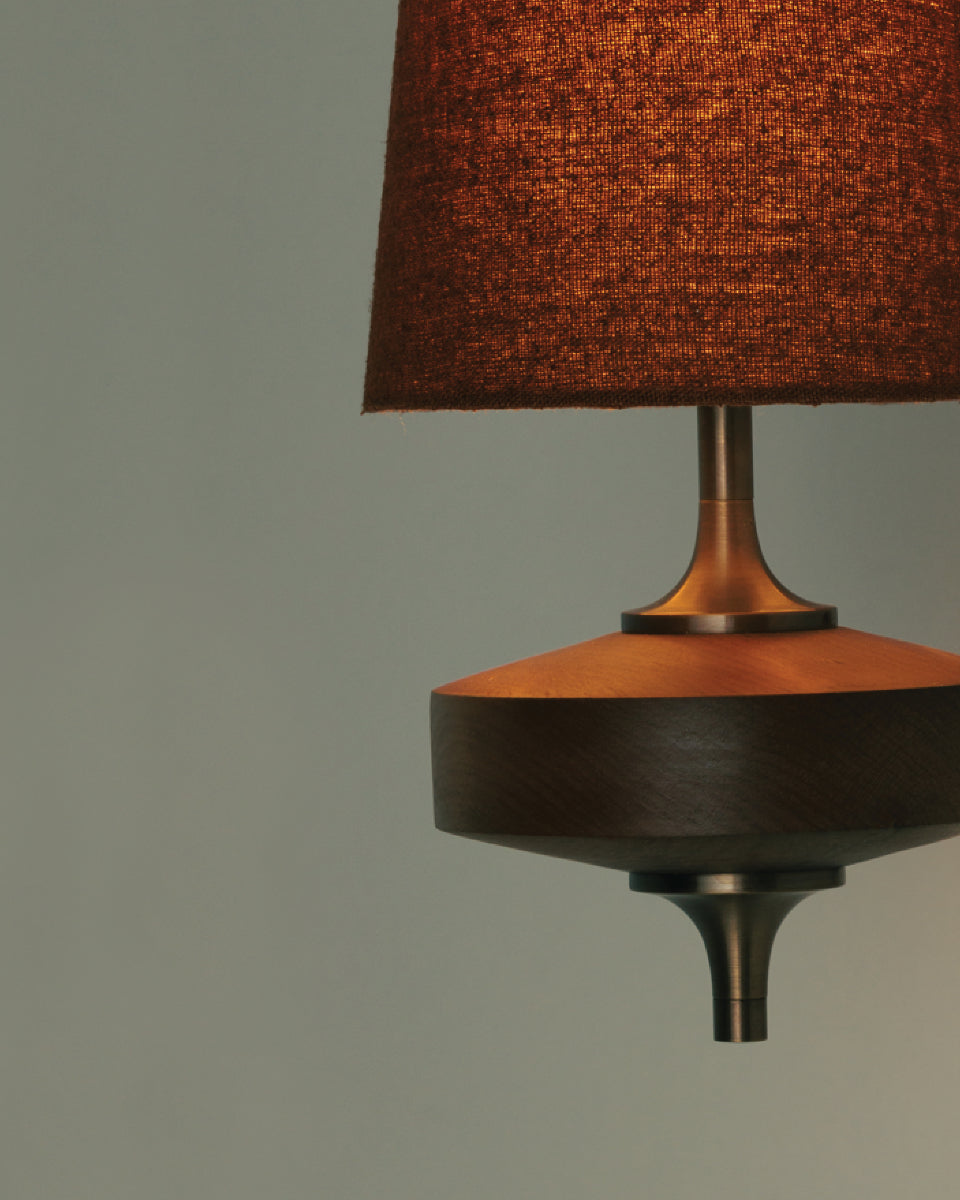 Nydorisra Vintage Antique Brass Wall Lamp Fabric Shade