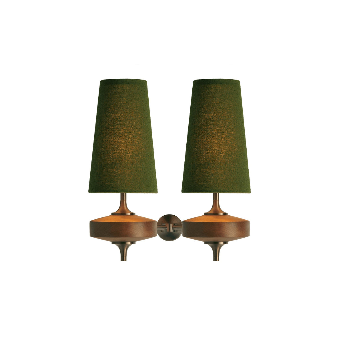 Nydorisra Vintage Antique Brass Wall Lamp Fabric Shade