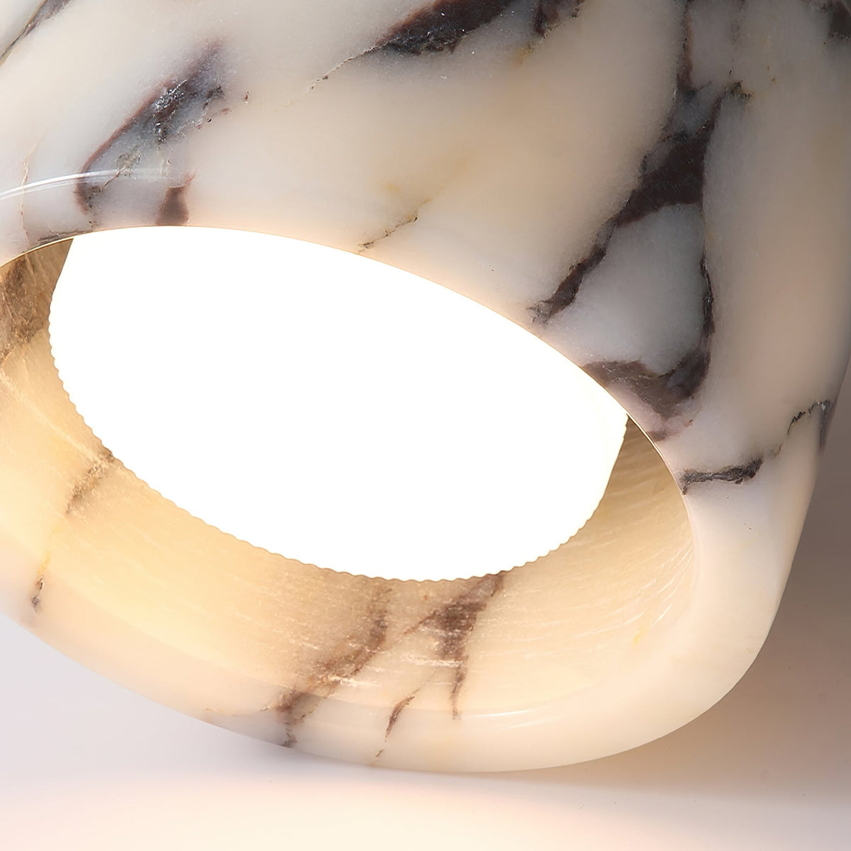 Ivinir Round Marble Ceiling Lamp Compact Flush Mount