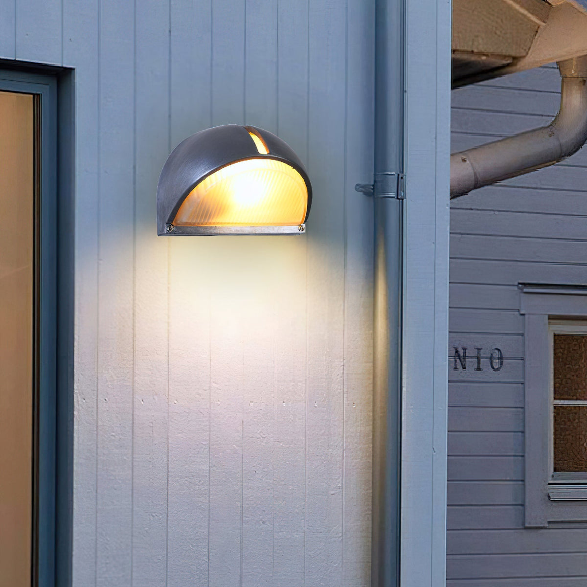 Olcarila Vintage Outdoor Wall Sconce Aluminum Glass Lamp