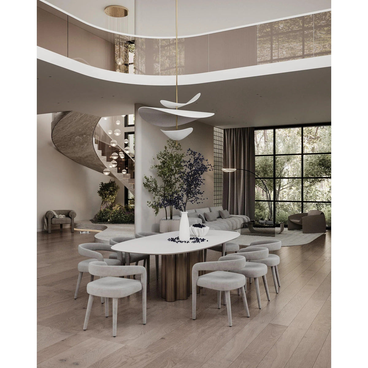 Unorara Nordic Floating Layered Metal Pendant Lamp LED