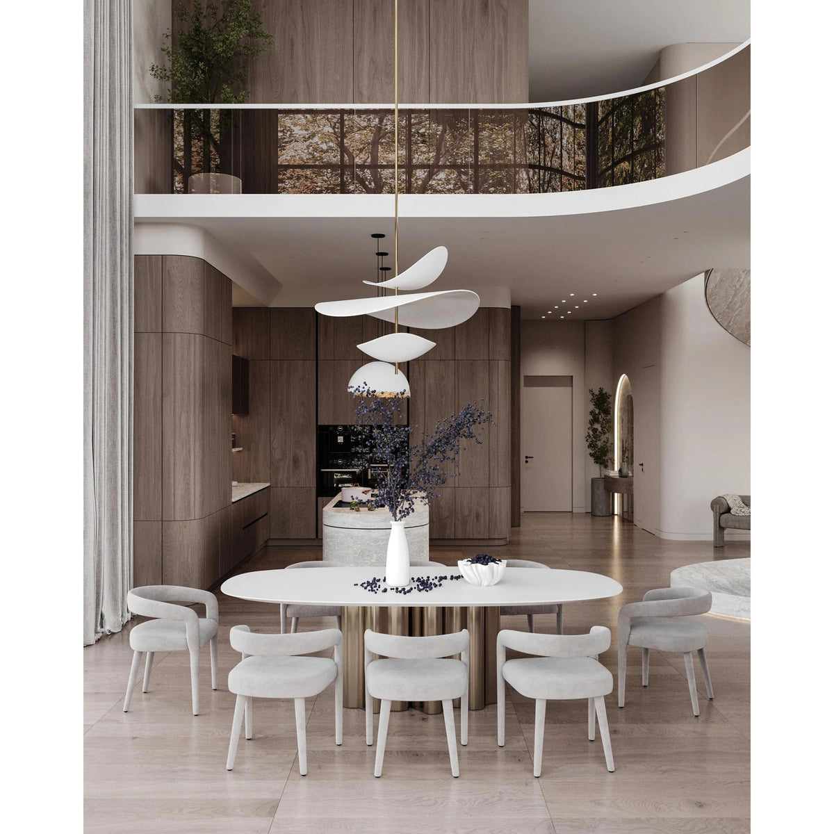 Unorara Nordic Floating Layered Metal Pendant Lamp LED