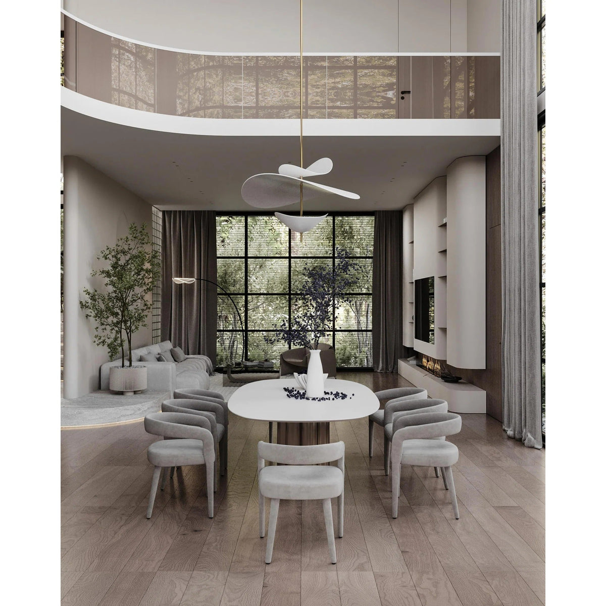 Unorara Nordic Floating Layered Metal Pendant Lamp LED