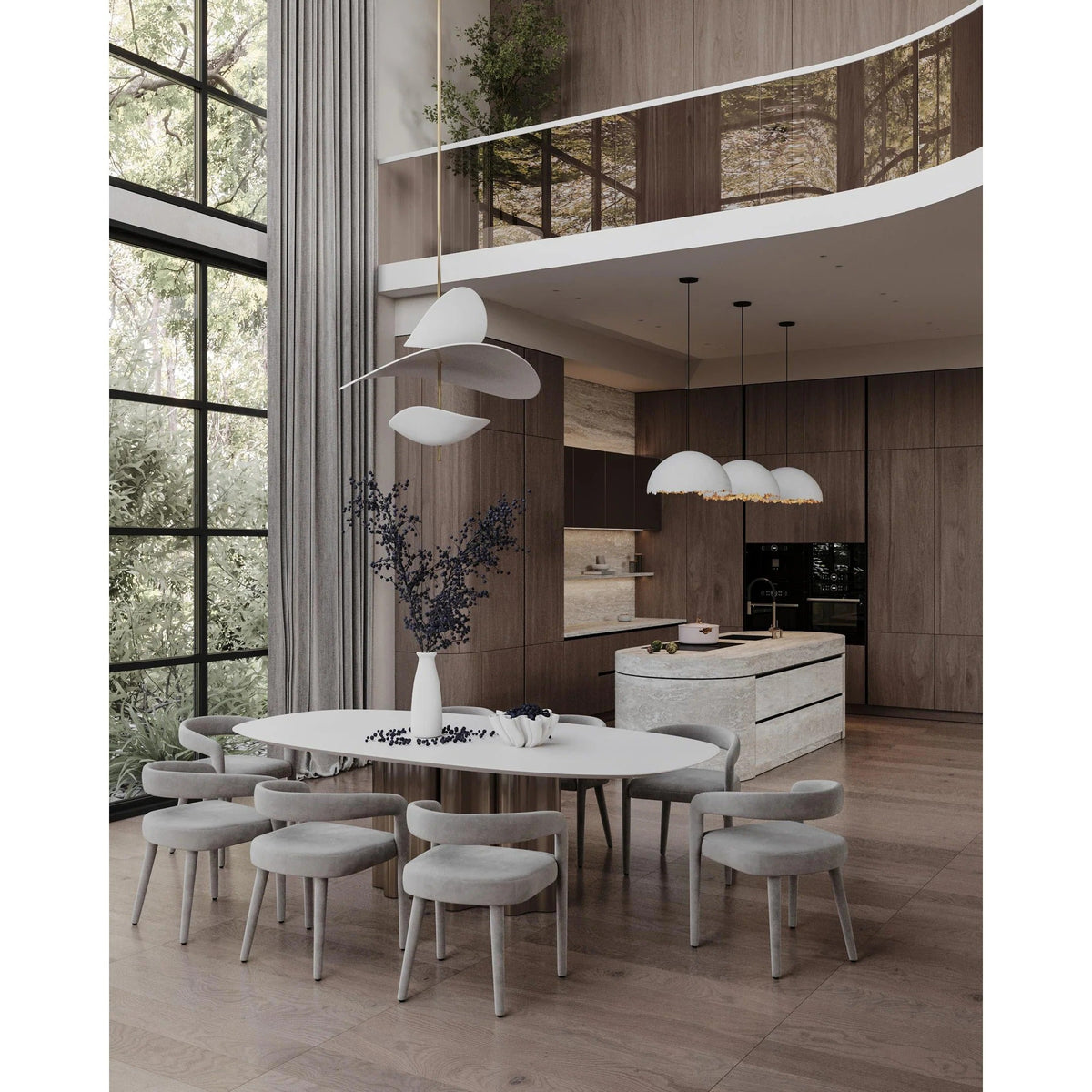Unorara Nordic Floating Layered Metal Pendant Lamp LED