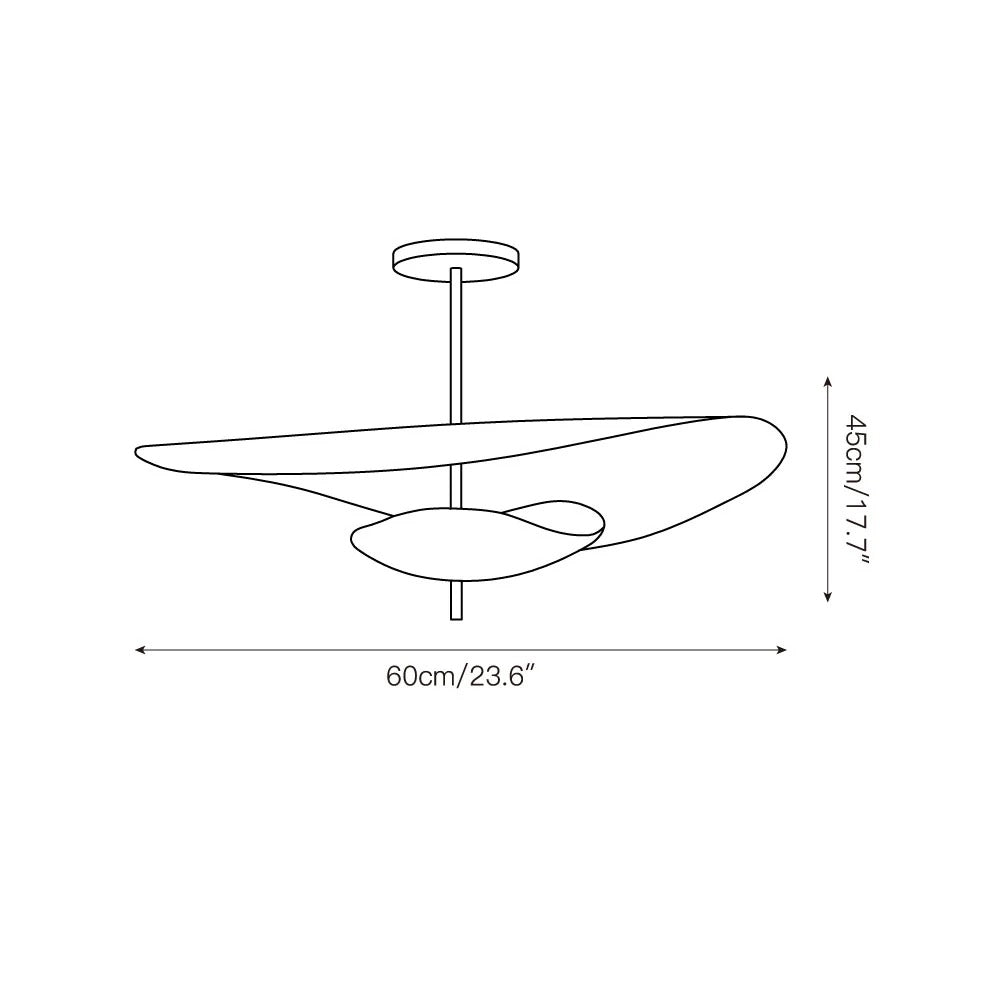 Unorara Nordic Floating Layered Metal Pendant Lamp LED