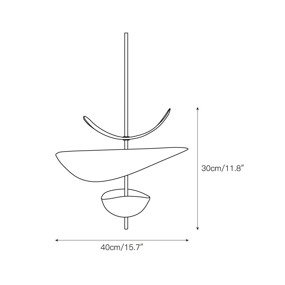 Unorara Nordic Floating Layered Metal Pendant Lamp LED